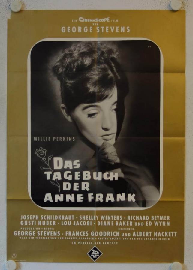 The Diary of Anne Frank original release german movie poster